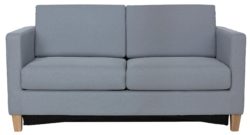 HOME Rosie 2 Seater Fabric Sofa Bed - Light Grey.